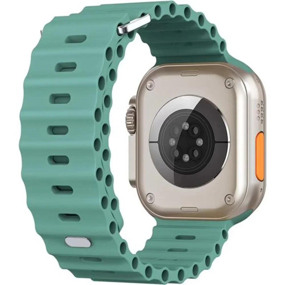 Sport Soft Silicone Compatible with Apple Watch Ocean Band Wristband Ultra 9 8 7